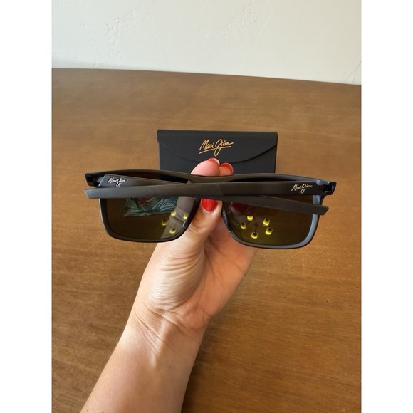 Maui Jim Lehopulu 58mm Matte Black Polarized Sunglasses MJ0598S-001 NEW $279 main image 4